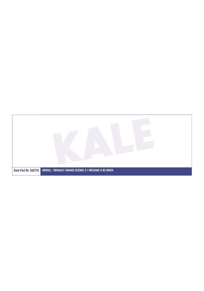 KALE 342775 KALORİFER MOTORU MEGANE II  GRAND SCENIC