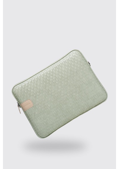 Mussen Hasır Laptop Çantası - Macbook Neo Air - Pro - 13" / 13.3" / 13.6" /14" İnç Hasır Mint Yeşil