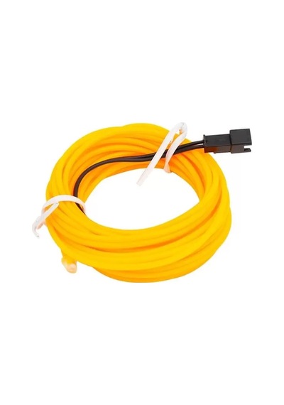 Powermaster 5 Metre 5 Volt Usb Adaptörlü Neon Sarı İp Aydınlatma Pm-6081 .