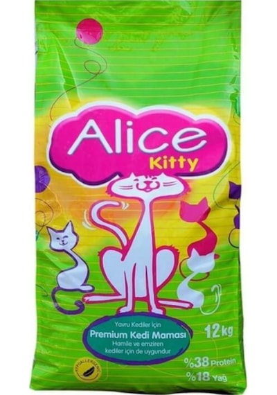Alice Kitty Premium Tavuklu Hypoallergenic Yavru Kedi Maması 12 KG