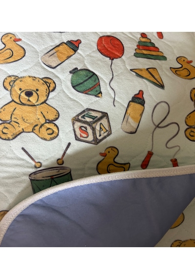 Cde Abso, Desenli, Yıkanabilir ve Sıvı Geçirmez Çocuk Tuvalet Eğitim Pedi 75x85 CM
