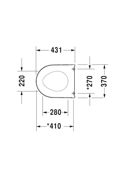 Duravit Klozet Kapağı Darling New, Amortisörlü Beyaz 0069890095 Beyaz