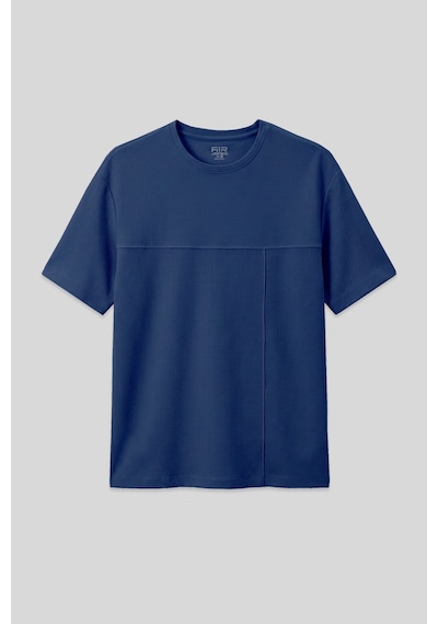 Air Jones Tommy Life Parlament Waffle İnterlok Yüzeyi Dokulu Oversize Fit Basic Erkek T-shirt - 88380 Parlament