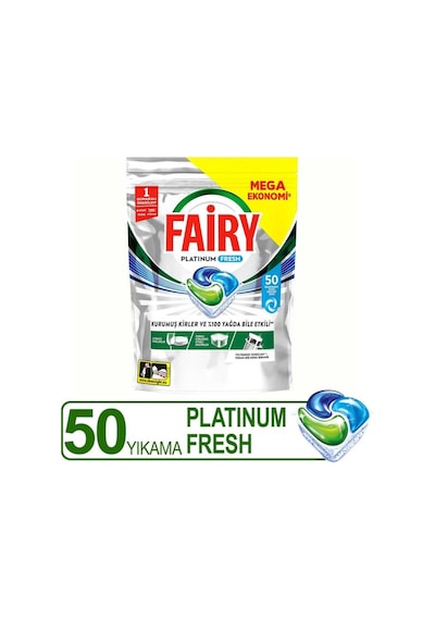 Fairy Platinum Fresh Bulaşık Makinesi Kapsülü 50 Yıkama