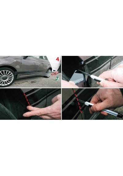 Fiat Scudo Yan Kapı Şerit Sticker Etiket Modeli