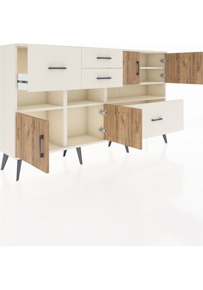 Arges Konsol 5 Raflı 4 Çekmeceli 4 Kapaklı 176x30x99 Aytaşı-çam/aytaşı Atlas Çam/aytası - Aytası Arges Konsol 5 Raflı 4 Çekmeceli 4 Kapaklı 176x30x99 Aytaşı-çam/aytaşı Atlas Çam/aytası - Aytası