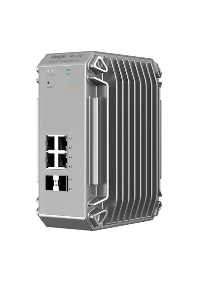 Ruijie Reyee RG-NIS3100-4GT2SFP-HP 4 Port Poe 2xSfp Gigabit Yönetilebilir Endüstriyel PoE Switch