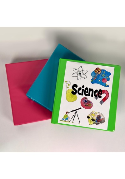 Earth's Choice Biyobazlı Dayanıklı 3 Halkalı Klasör, Moda Şeffaf Görünüm 1,5 İnç Klasör,%25'e Kadar Bitki Bazlı Plastik, Karışık 4'lü Paket
