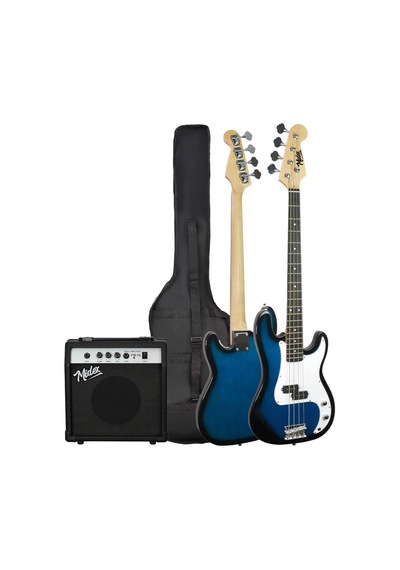 Midex Cbg-460bl 46 İnç 4/4 Yetişkin Amfili Bas Gitar Seti Blue