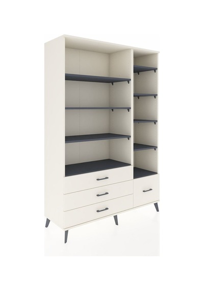 Hyperion Dolap 9 Raflı 4 Çekmeceli 132x44x195 Aytaşı-antrasi... Aytaşı Hyperion Dolap 9 Raflı 4 Çekmeceli 132x44x195 Aytaşı-antrasi... Aytaşı