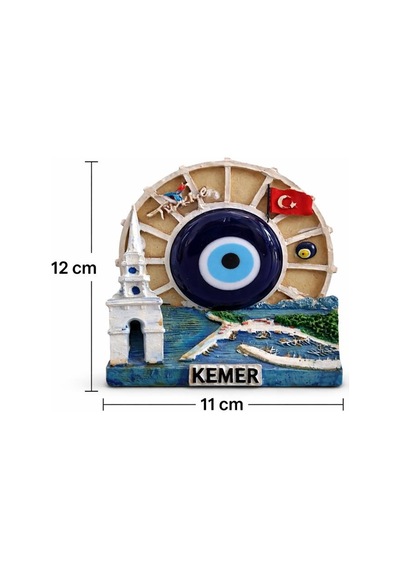 Kemer Temalı Nazar Boncuğu Biblo Ofis Masa Üstü Dekor & Şık Hediyelik 12 11 Cm