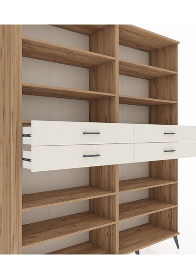 Hyperion Gardrop 10 Raflı 4 Çekmeceli 176x44x221 Çam-çam/aytaşı Çam/aytaşı Hyperion Gardrop 10 Raflı 4 Çekmeceli 176x44x221 Çam-çam/aytaşı Çam/aytaşı