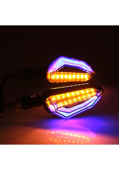 Unichrome Amerikan Park Modüllü Çift Renk DRL Motosiklet Sinyal Led Takımı
