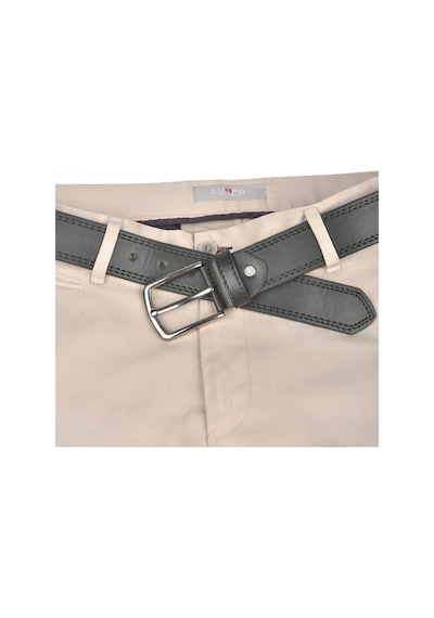 Deepsea Erkek Siyah 4 Cm Yanları Dikişli Suni Deri Spor Kemer 2402642 Siyah