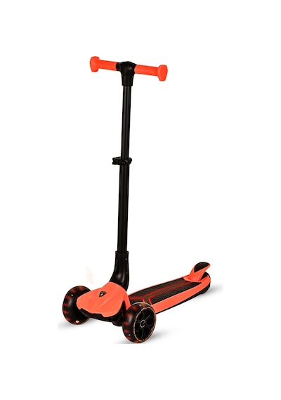 Lisanslı L3 Kolay Katlanabilir Işıklı Orta Gövde Ve Işıklı Tekerlekli Çocuk Scooter Turuncu Turuncu