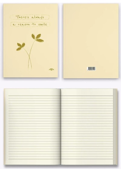 Kalipso Pastel Sarı Sert Kapak 14x20 Çizgili Defter Sarı