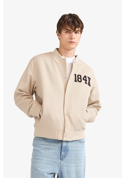 Defacto Regular Fit Kolej Yaka Çıtçıtlı Bomber Mont F5096ax25aubg359 Bej Defacto Regular Fit Kolej Yaka Çıtçıtlı Bomber Mont F5096ax25aubg359 Bej