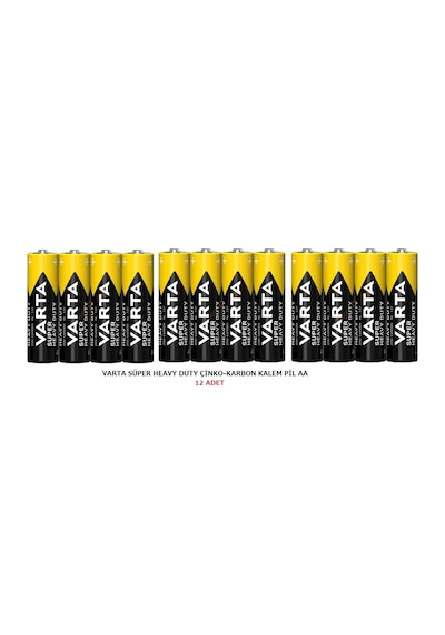 Varta Süper Heavy Duty Çinko-karbon Kalem Pil Aa 12 Adet