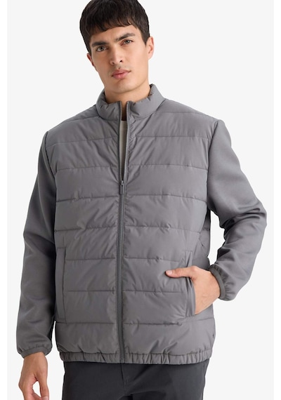 Defacto Su Geçirmez Slım Fıt Dik Yaka Esnek Mont D7532ax26spgr206 Gri-gr206
