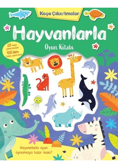 Keçe Çıkartmalar - Hayvanlarla Oyun Kitabı - Vzqg-877987