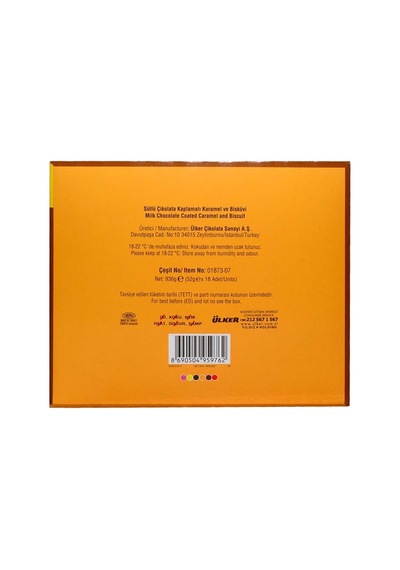 Ülker Albeni Çikolata 52 Gr X 18'li Paket Sütlü Çikolata Kaplı Karamelli 8'li Paket