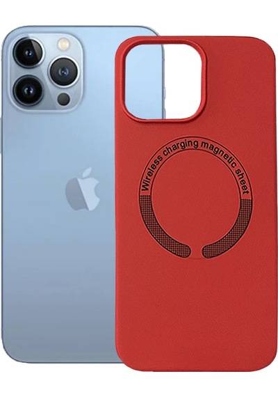 Apple Uyumlu  iPhone 13 Pro Max Kılıf Magsafe Özellikli Lansman Silikon Kapak