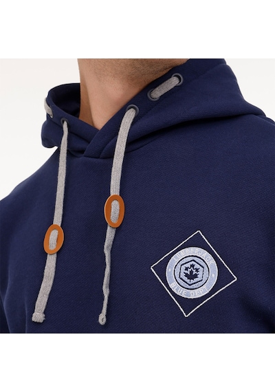 Lumberjack Hector Erkek Lacivert Kapüşonlu Hoodie Lacivert