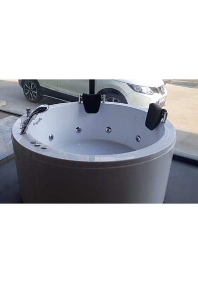 Alika 150x150 Çap Oval Jakuzi Küvet Sistem -2 8 +10 Jet