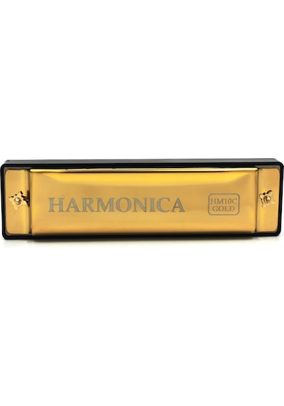 Hermann Mayer Hm10c Gold Harmonica - Domajör Mızıka