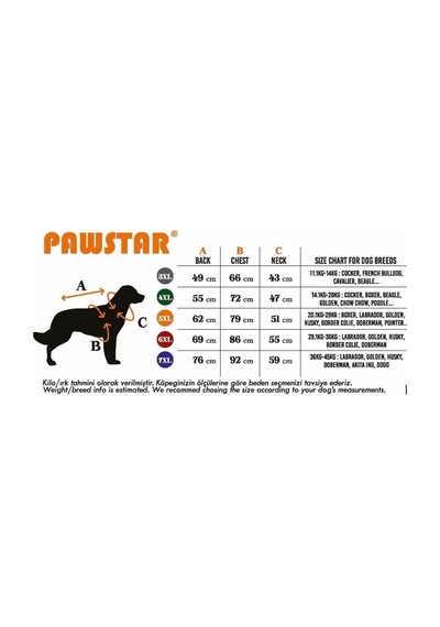 Pawstar Sarı Pluvia Büyük Irk Yağmurluk