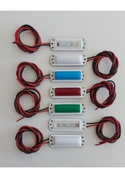 Ayge Su Geçirmez Marine Yat Tekne Karavan 12V DC / 9 CM (MAVİ)