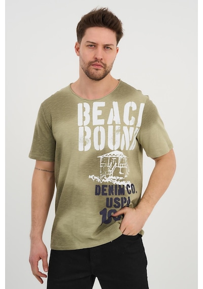 Alexandergardi Alexandergardı Kısa Kollu Baskılı Regular T-shirt 1194195 Haki