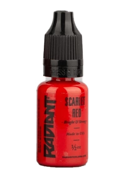 Scarlet Red - Radiant Tattoo Dövme Boyası - 0,5oz/15ml