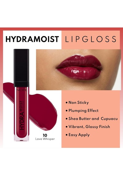Cosmetics Hydramoist Lipgloss Nemlendirici Dudak Parlatıcısı - 10 Love Whisper - Bordo Diğer