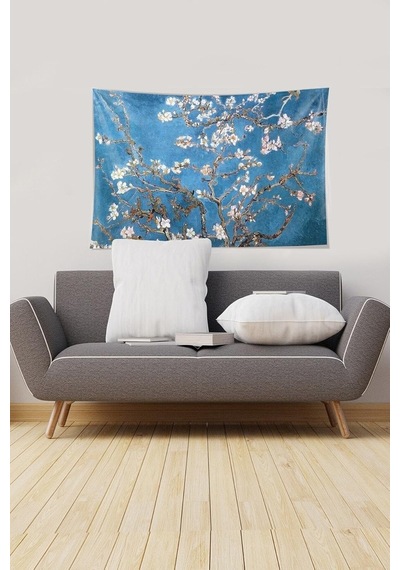 Pelangi Mavi Almond Blossom Leke Tutmaz Kadife Kumaş Duvar Örtüsü Duvar Halısı Tapestry Ywll376, 35 X 50 Çok Renkli Pelangi Mavi Almond Blossom Leke Tutmaz Kadife Kumaş Duvar Örtüsü Duvar Halısı Tapestry Ywll376, 35 X 50 Çok Renkli