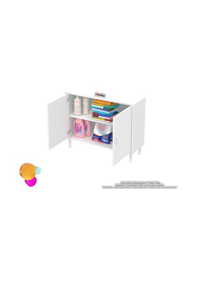 Modilayn Söke 95x75x32,5 Cm Lik Küçük Alanlar İçin Akıllı Çözümler 2 Kapaklı 2 Göz Raflı Dolap Beyaz Modilayn Söke 95x75x32,5 Cm Lik Küçük Alanlar İçin Akıllı Çözümler 2 Kapaklı 2 Göz Raflı Dolap Beyaz