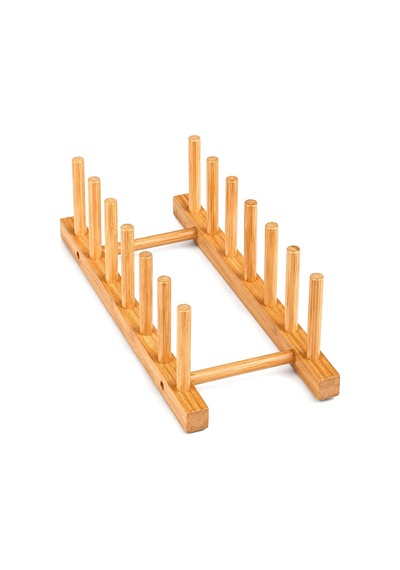 2pcs Bambu - Ahşap Tezgah Üstü Tabaklık - Bulaşıklık 5468 Renkli