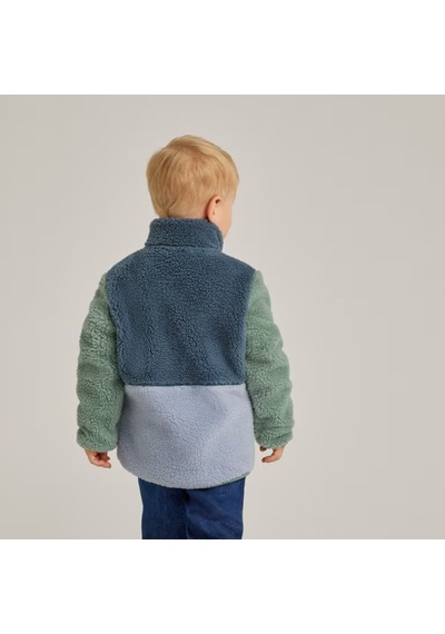 Tchibo Erkek Çocuk Teddy Mont, Mavi-yeşil Çok Renkli