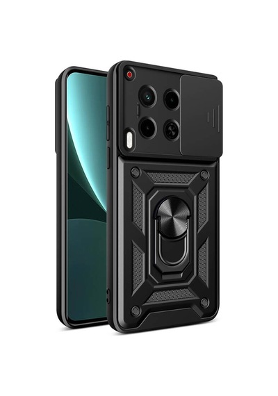 Lexroo Tecno Camon 30 Magnetik Standlı Kamera Korumalı Sürgülü Vega Tpu Sert Pc Kılıf - Mavi