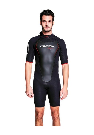 Cressi Altum Man Shorty Yüzme Elbisesi Black - Red 3mm - 3xl Kırmızı
