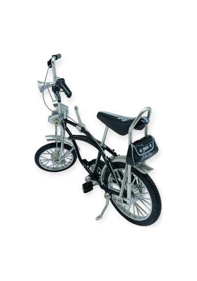 Model Araçlar -1:10 Metal Retro Pinokyo Bisiklet - Die -cast 17 Cm - Siyah