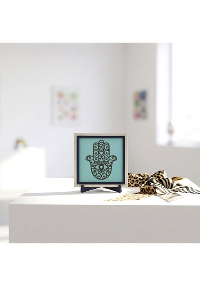 Fatma'nın Eli Silüetli Modern Dekoratif Obje, Minimalist Ve Şık Tasarım 10x10 Cm