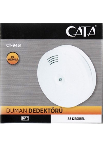Duman Dedektörü Dünya Led Cata Ct 9451 Pilli