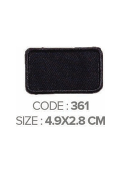 Ütü İle Yapışan Arma Patch Yama Modeli Siyah En:4,9cm Boy:2,8cm 1 Adet - 691420931 Diğer
