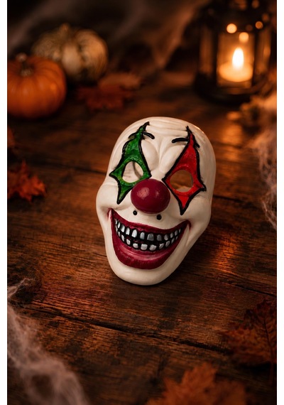 Korkunç Palyaço Maskesi Cadılar Bayramı Halloween Korku Kostüm Maskesi Tüm Yaşlar