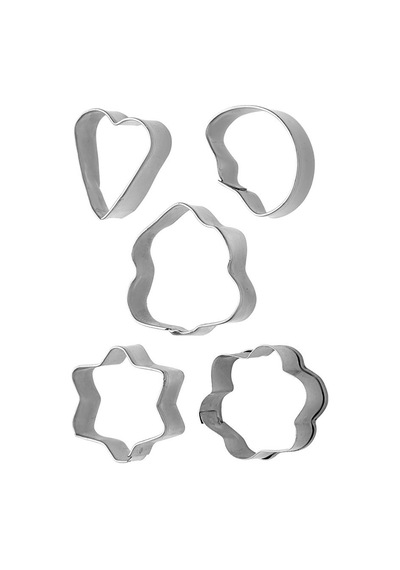 5'li Metal Bisküvi Kalıbı Çok Renkli