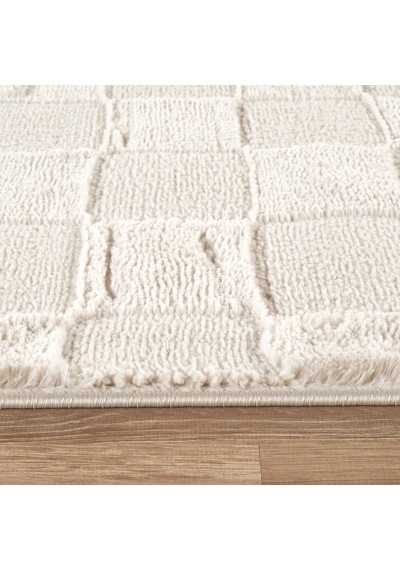 Kaşmir Halı 7/24 Plushy Todra Krem 80x300 Cm Bej