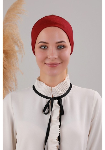 Melodi Scarf Sihirli Yapışkanlı Kaymayan Bandana Spor Bone Bordo Bordo