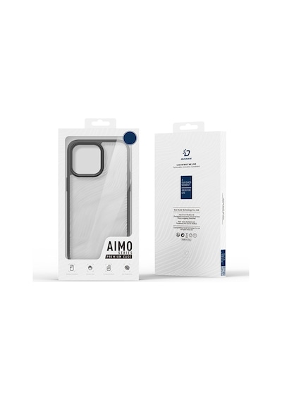 Dux Ducis Apple Uyumlu iPhone 15 Pro Max Aimo Premium Buzlu Sert Pc-tpu Kılıf