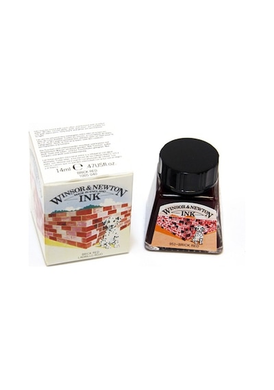 Winsor & Newton Çini Mürekkebi 14Ml - Brick Red